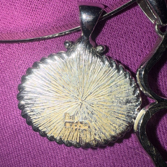 Vintage Lia Sophia 5 charms interchangeable with silver necklace - Picture 8 of 15